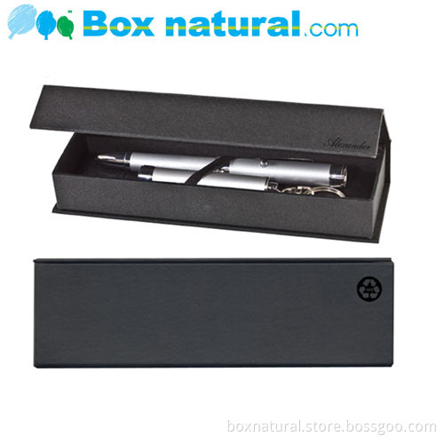 Black Pen Packaging Box/ Pen Box with Bottom and Cover/ Black Gift Box for Pen